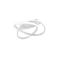 LED PLAFONJERA Course  - bela, Dizajnerski, metal/plastika (45/18,8cm)