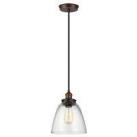 SVJETILJKA VISEĆA  22.8/31.3 cm      Elstead Baskin  - boje mjeda/boje cinka, Konvencionalno, staklo/metal (22.8/31.3cm) - Elstead Lighting