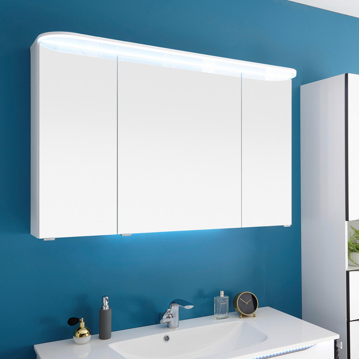 KUPATILO  antracit, bela  - bela/antracit, Konvencionalno, kamen/pločasti materijal (117cm) - Sadena