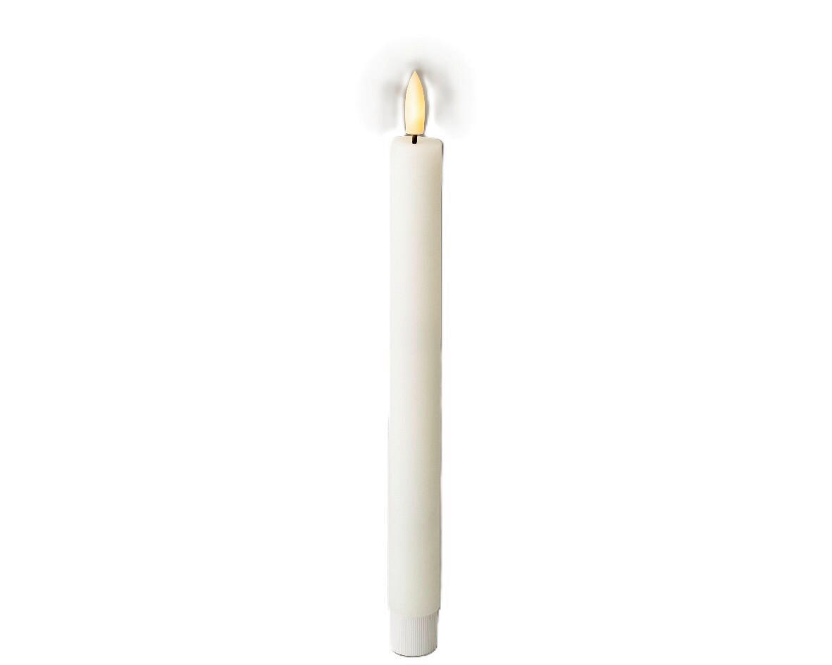 LED-KERZE 2,2/24,5 cm  - Weiß, Basics, Kunststoff/Paraffin (2,2/24,5cm) - Ambia Home