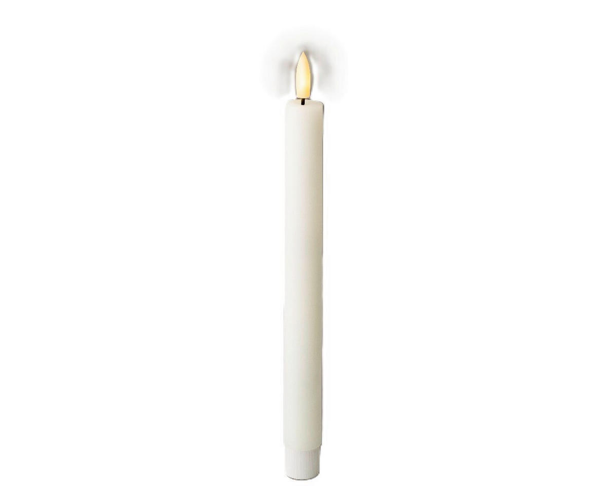 LED-KERZE 2,2/24,5 cm  - Weiß, Basics, Kunststoff/Paraffin (2,2/24,5cm) - Ambia Home