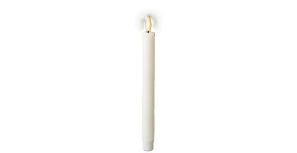 LED-KERZE 2,2/24,5 cm - Weiß, Basics, Kunststoff/Paraffin (2,2/24,5cm) - Ambia Home