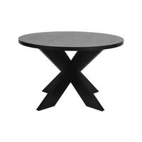 MATBORD i trä 120/120/75 cm   - svart, Design, trä (120/120/75cm)