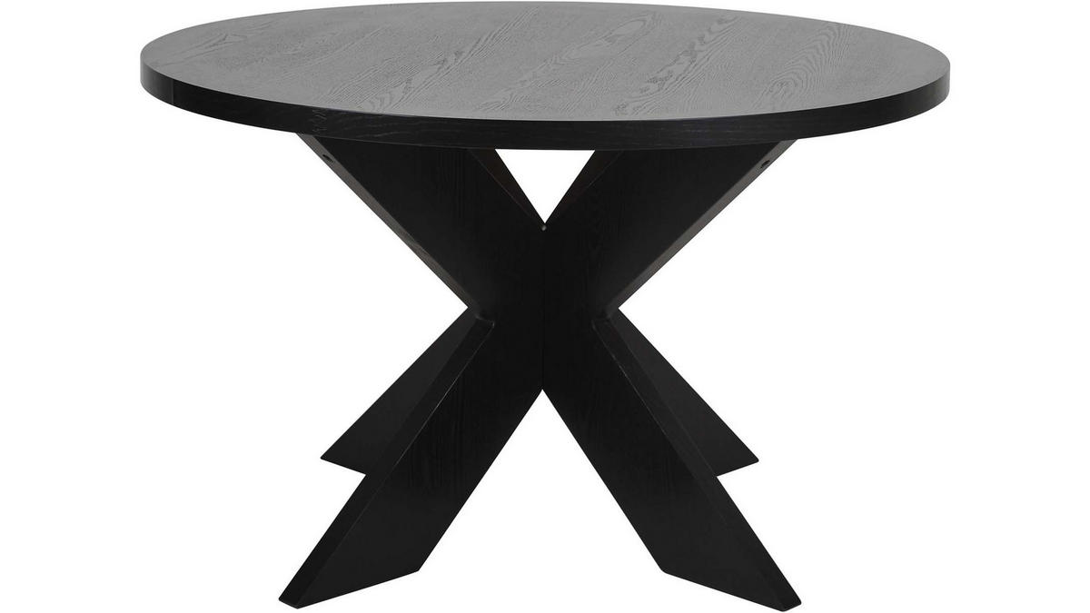 MATBORD i trä 120/120/75 cm   - svart, Design, trä (120/120/75cm)