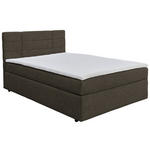 BOXBETT 140/200 cm  in Dunkelbraun  - Dunkelbraun/Schwarz, KONVENTIONELL, Holz/Kunststoff (140/200cm) - Carryhome