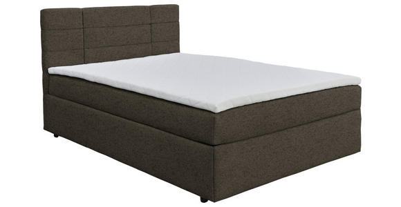 BOXBETT 140/200 cm  in Dunkelbraun  - Dunkelbraun/Schwarz, KONVENTIONELL, Holz/Kunststoff (140/200cm) - Carryhome