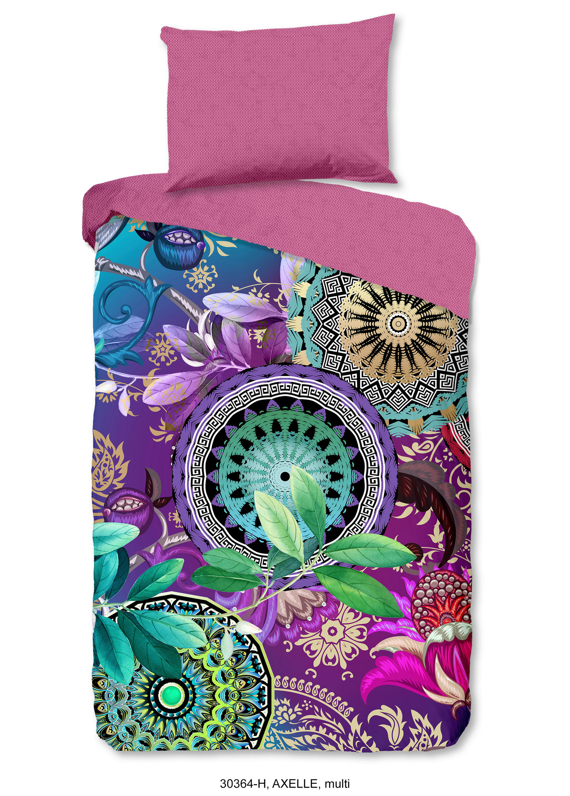 Bettwäsche Axelle Multicolor 140x200 Cm