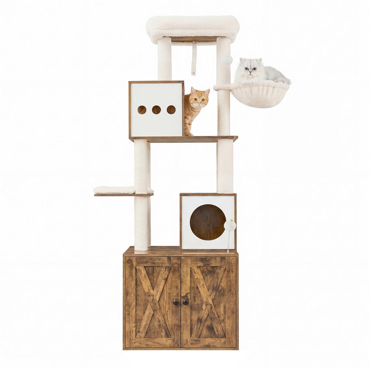 KRATZBAUM - Nussbaumfarben, Trend, Papier/Holzwerkstoff (100/178/61cm) - Boxxx