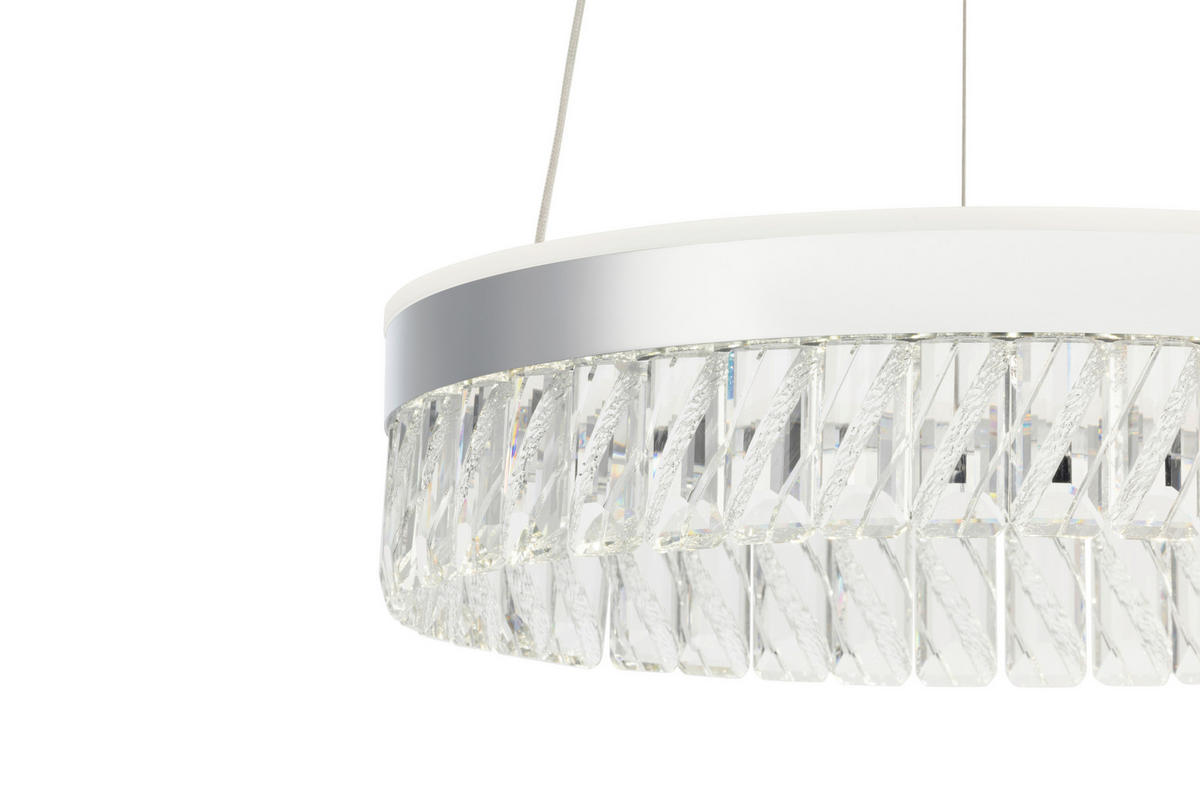 LED-HÄNGLAMPA Bunda 60/150 cm  - klar, Design, metall/glas (60/150cm) - Glandor