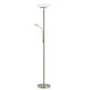 STOJACÍ LED SVÍTIDLO, 32/180 cm  - bílá/opál, Konvenční, kov/plast (32/180cm) - Novel