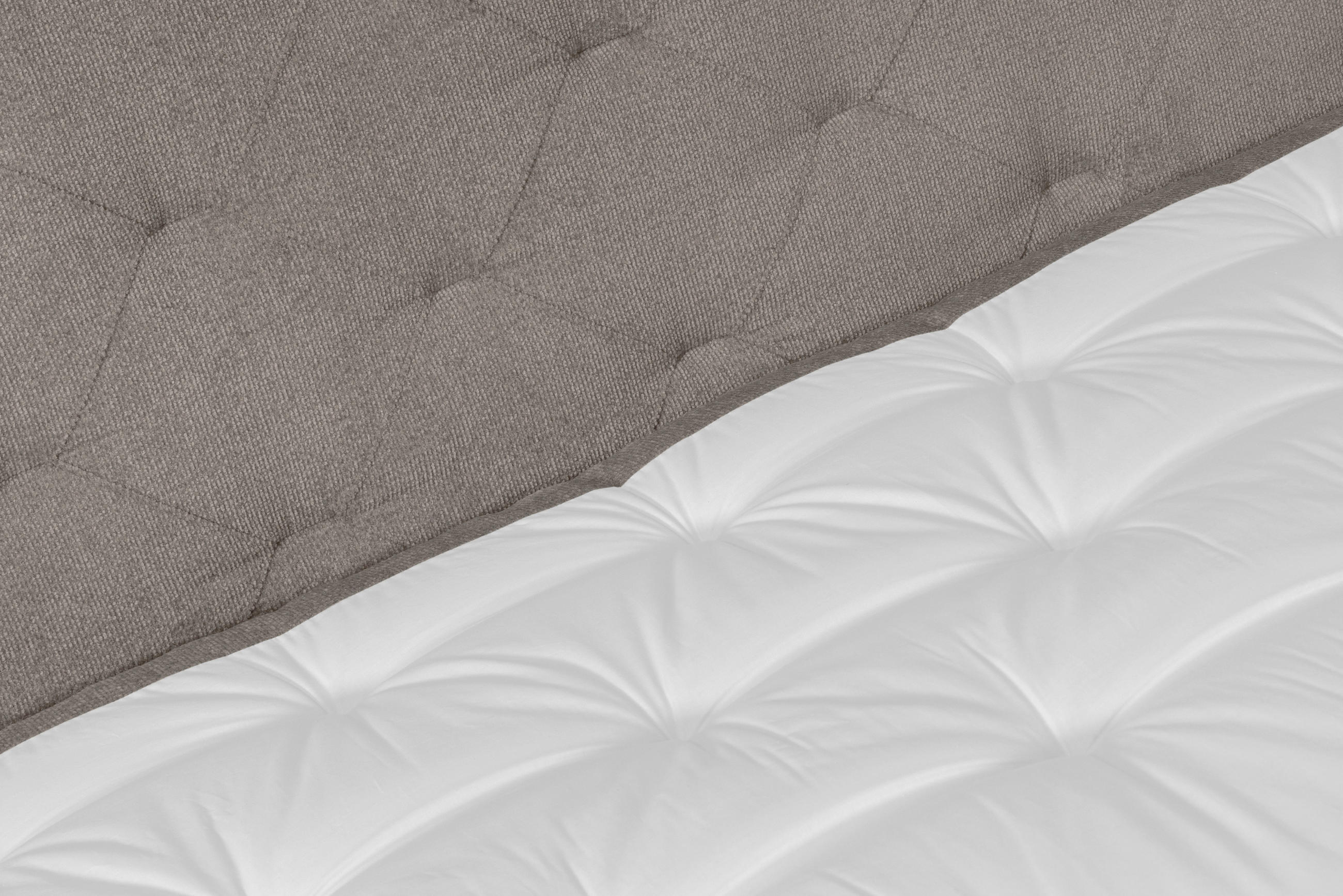 BOXSPRINGBETT 160/200 cm  in Graubraun  - Eichefarben/Graubraun, Konventionell, Holz/Textil (160/200cm) - Welnova