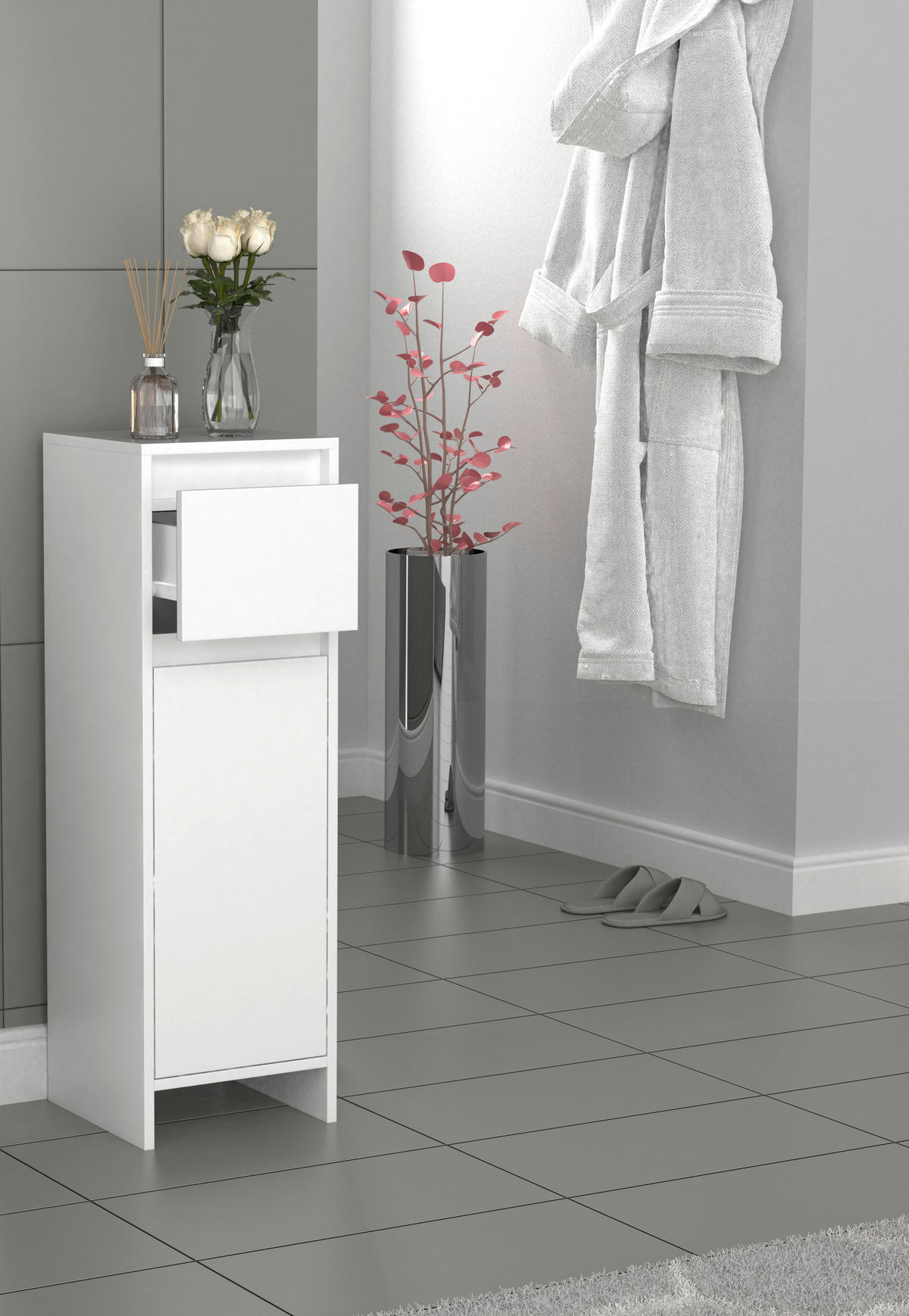 HIGHBOARD  in 30/95/30 cm  - Weiss, Modern, Holzwerkstoff (30/95/30cm) - MID.YOU