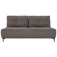 SCHLAFSOFA Struktur Dunkelbraun  - Dunkelbraun/Schwarz, Design, Textil/Metall (197/94/96cm) - MID.YOU