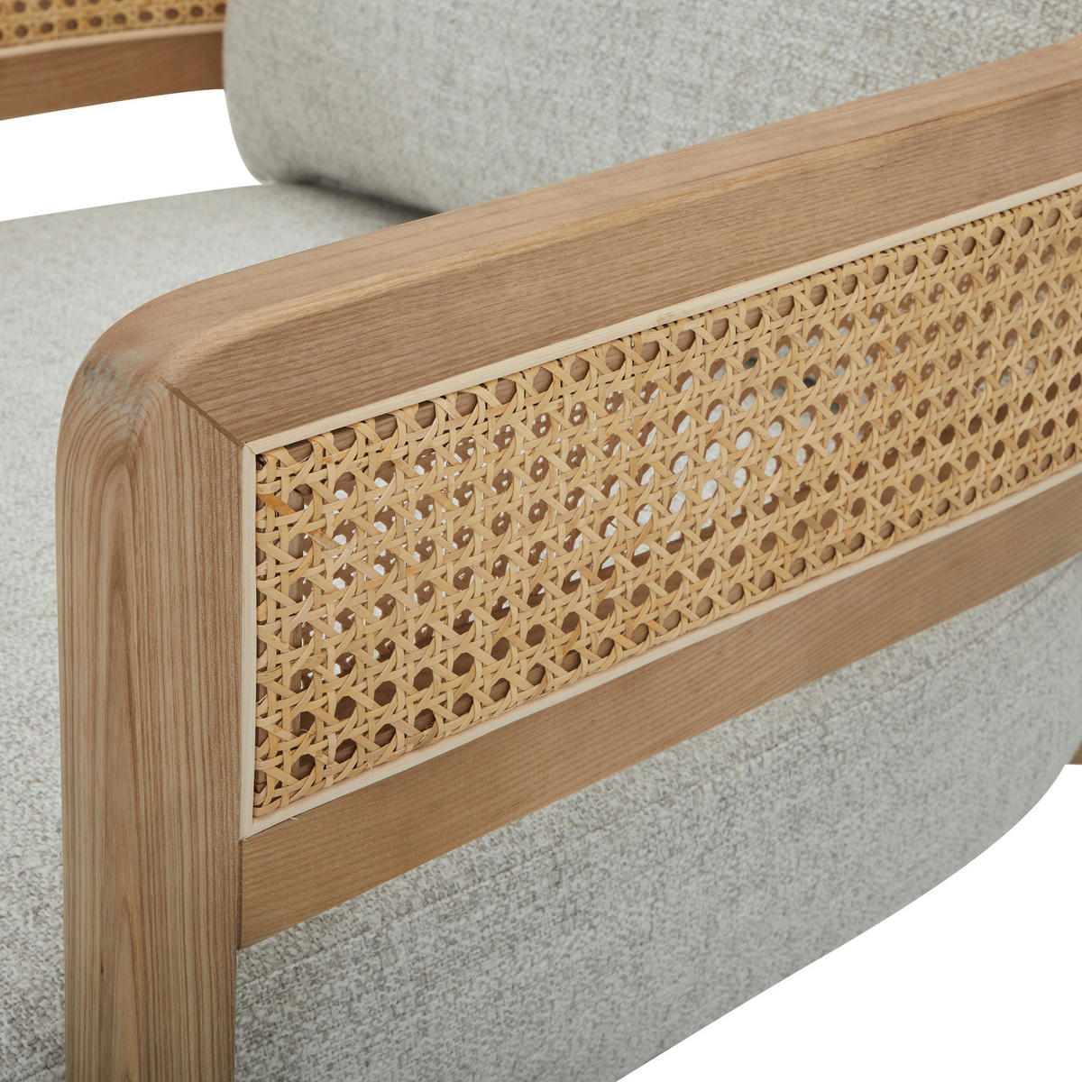 FOTEL - világosszürke, Lifestyle, textil/fa (71/73/80cm) - Livetastic