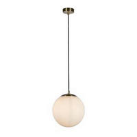 HÄNGELEUCHTE Atom 33/120 cm   - Messingfarben, KONVENTIONELL, Glas/Metall (33/120cm) - Searchlight