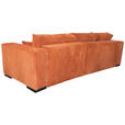 ECKSOFA in Cord Terracotta - Terracotta/Braun, KONVENTIONELL, Holz/Textil (230/190cm) - Carryhome