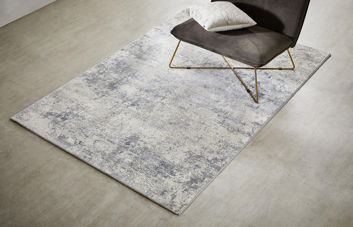 WEBTEPPICH 133/195 cm Palau Grau, Weiß  - Weiß/Grau, Design, Textil (133/195cm)