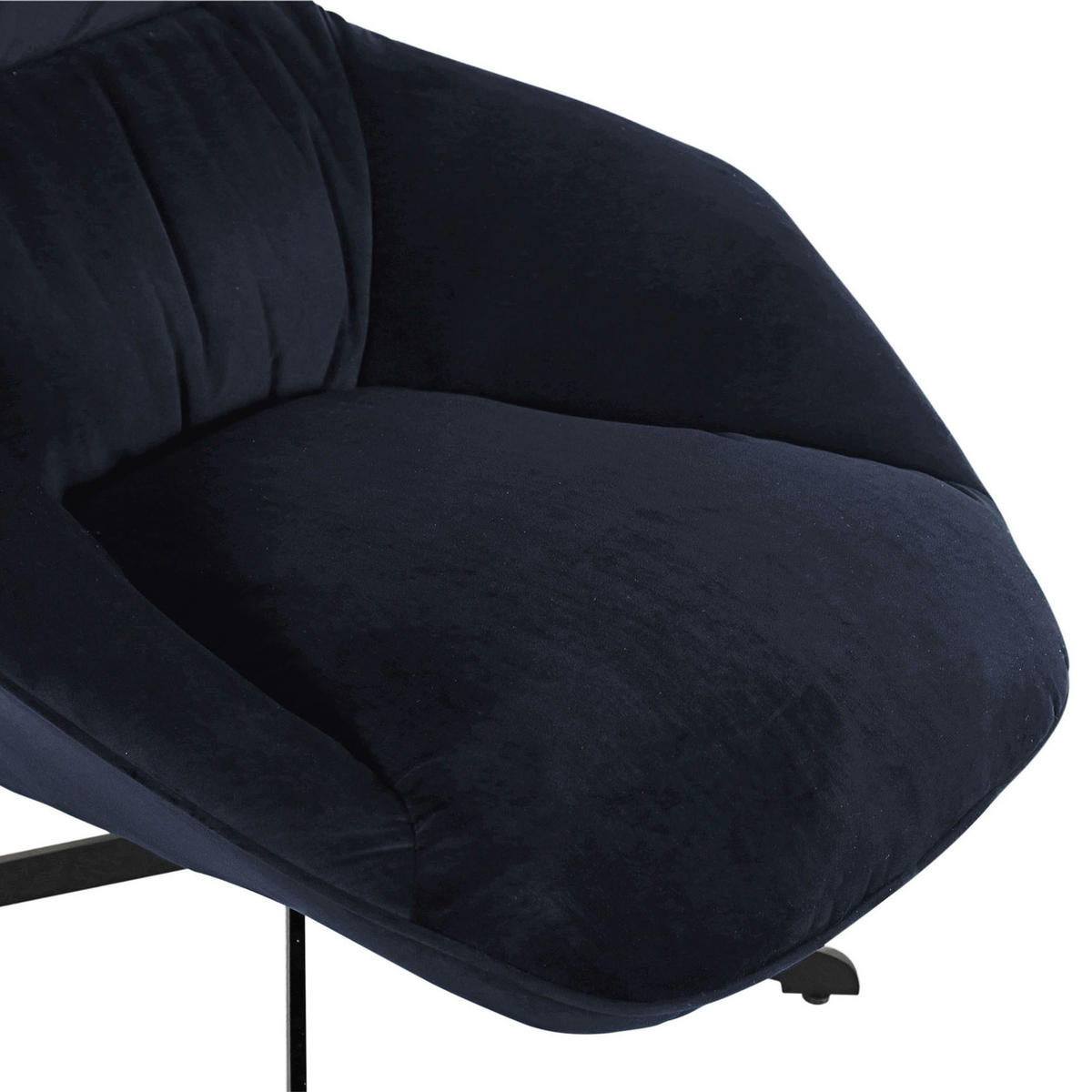 FÅTÖLJ i textil svart  - svart, Klassisk, textil (76/103/93cm) - Livetastic