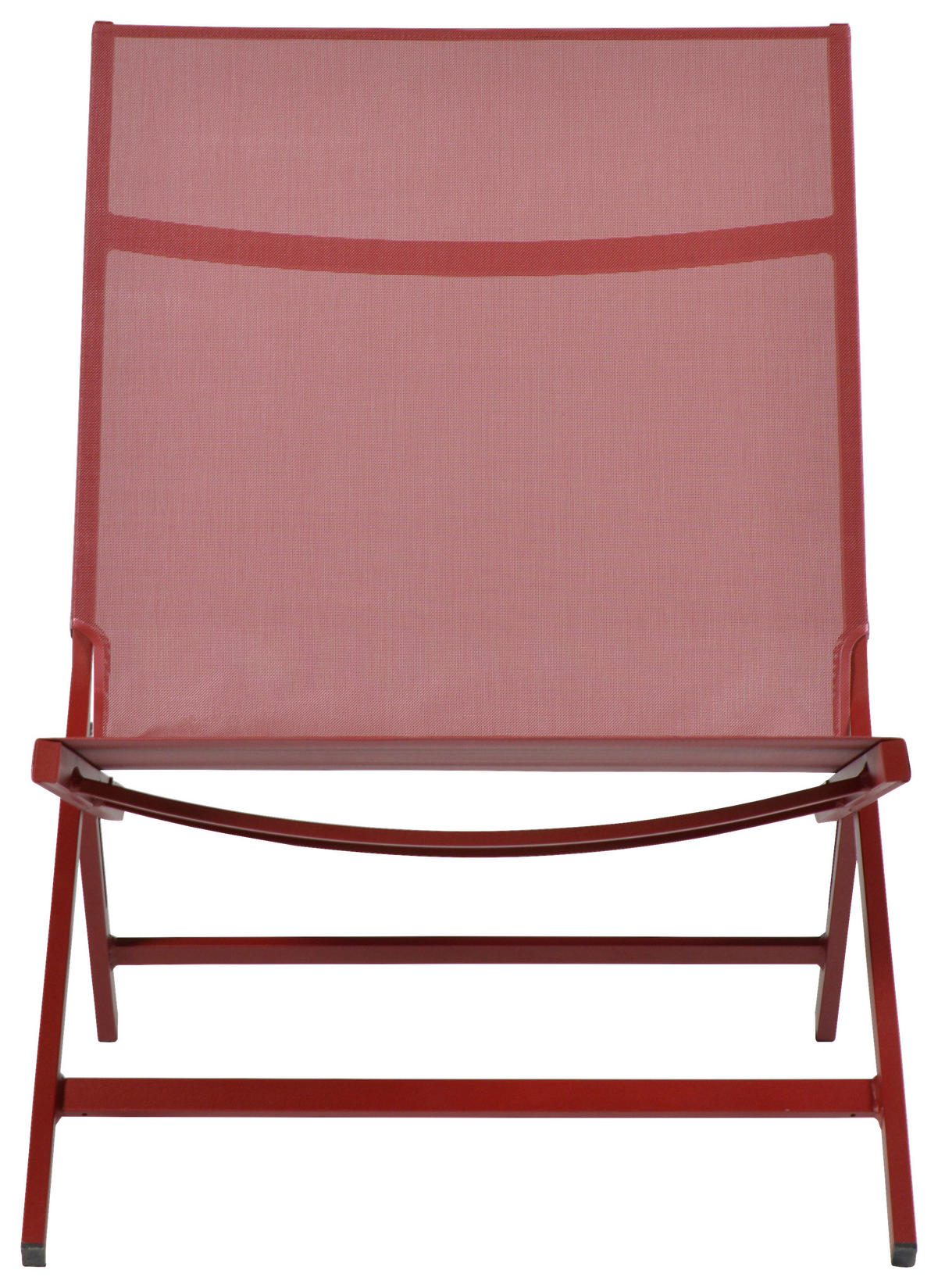 KLAPPSESSEL Netzbespannung Rot  - Rot, Design, Textil/Metall (80/70/88cm) - Ambia Garden
