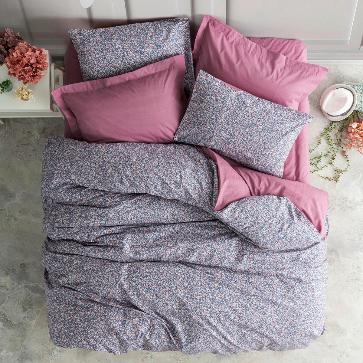 BETTWÄSCHE 135/200 cm  - Lila, Basics, Textil (135/200cm)