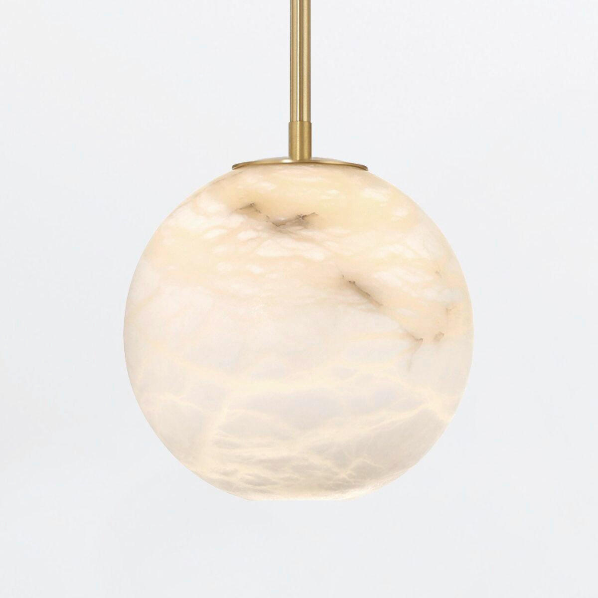 LED-PENDELLEUCHTE 20,3/45 cm    - Goldfarben, Konventionell, Glas/Metall (20,3/45cm) - Elstead Lighting