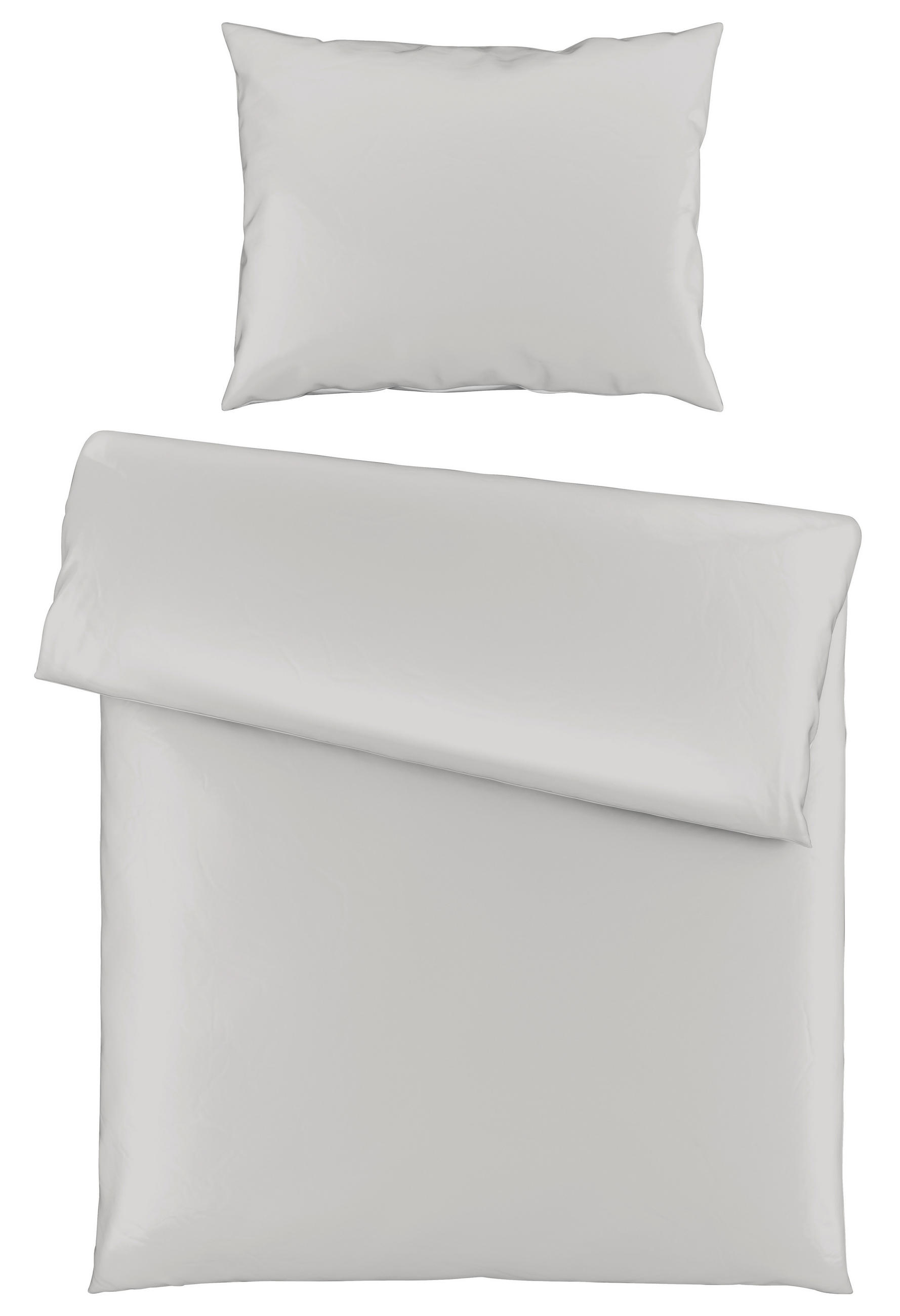 POSTELJNINA SENA 140/220 cm saten siva  - siva, Basics, tekstil (140/220cm) - Novel