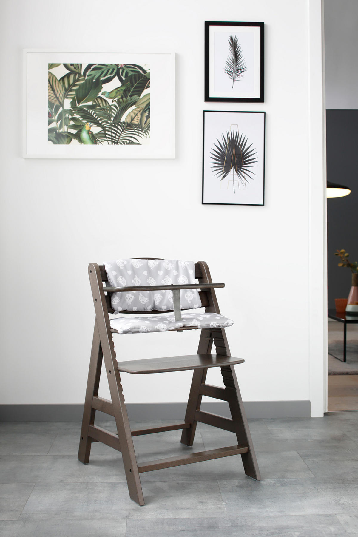 ULOŽAK ZA HRANILICU   - siva/bela, Konvencionalno, tekstil (44/24cm) - Hauck