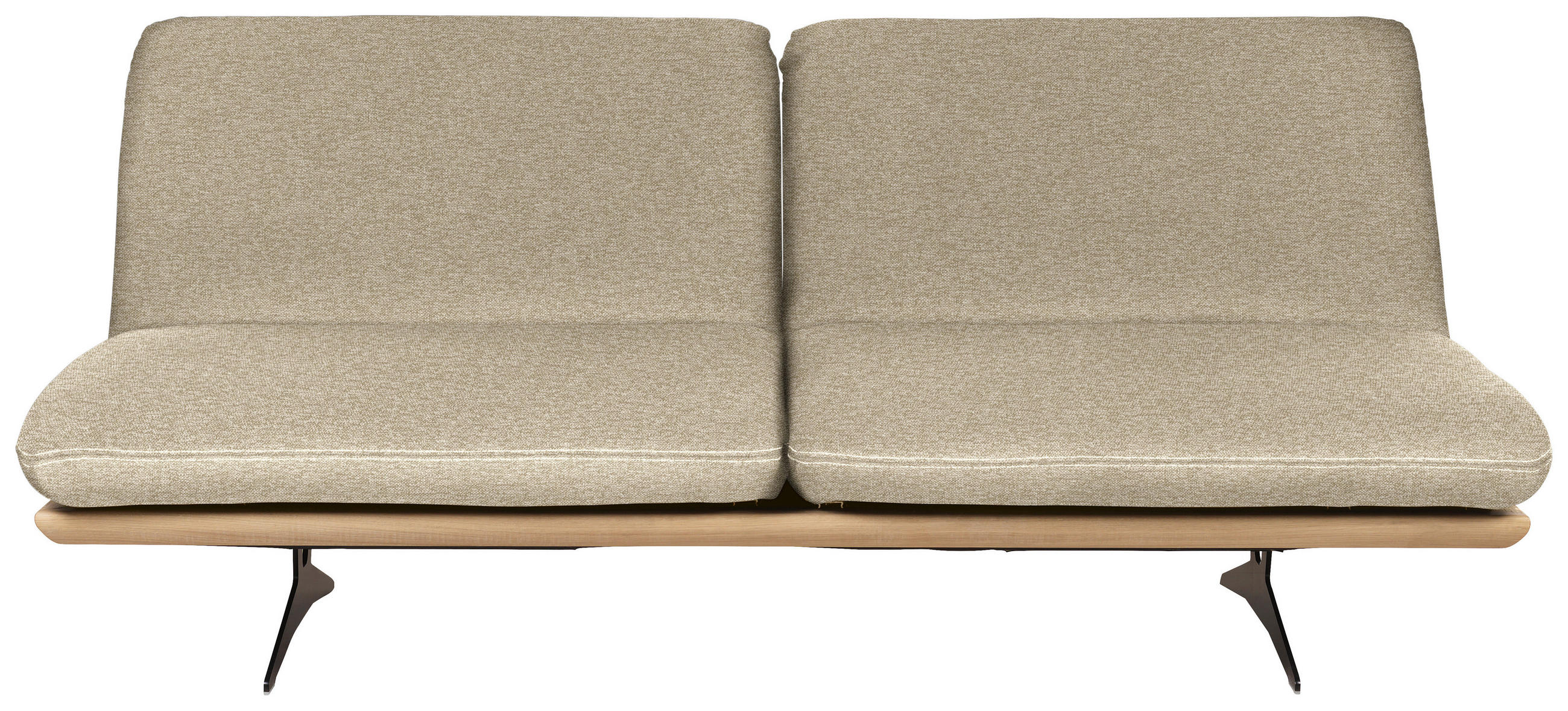 SCHLAFSOFA Holz, Textil Eichefarben, Beige  - Eichefarben/Beige, Design, Holz/Textil (204/92/90cm) - Dieter Knoll