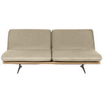 SCHLAFSOFA Palermo in Eichefarben, Beige - Eichefarben/Beige, Design, Holz/Textil (204/92/90cm) - Dieter Knoll