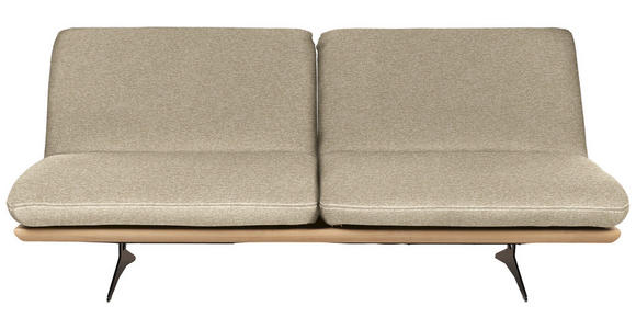 SCHLAFSOFA Palermo in Eichefarben, Beige  - Eichefarben/Beige, Design, Holz/Textil (204/92/90cm) - Dieter Knoll