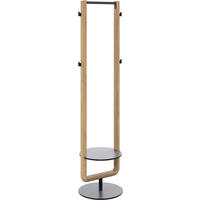 KLEIDERSTÄNDER in Wildeiche, Schwarz 42,5/157/36,5 cm   - Wildeiche/Schwarz, LIFESTYLE, Holz/Metall (42,5/157/36,5cm) - Voglauer