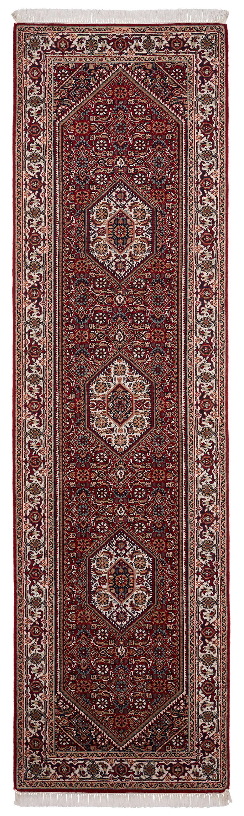 ORIENTÁLNÍ KOBEREC, 80/300 cm, krémová, červená - krémová/červená, Lifestyle, textil (80/300cm) - Cazaris
