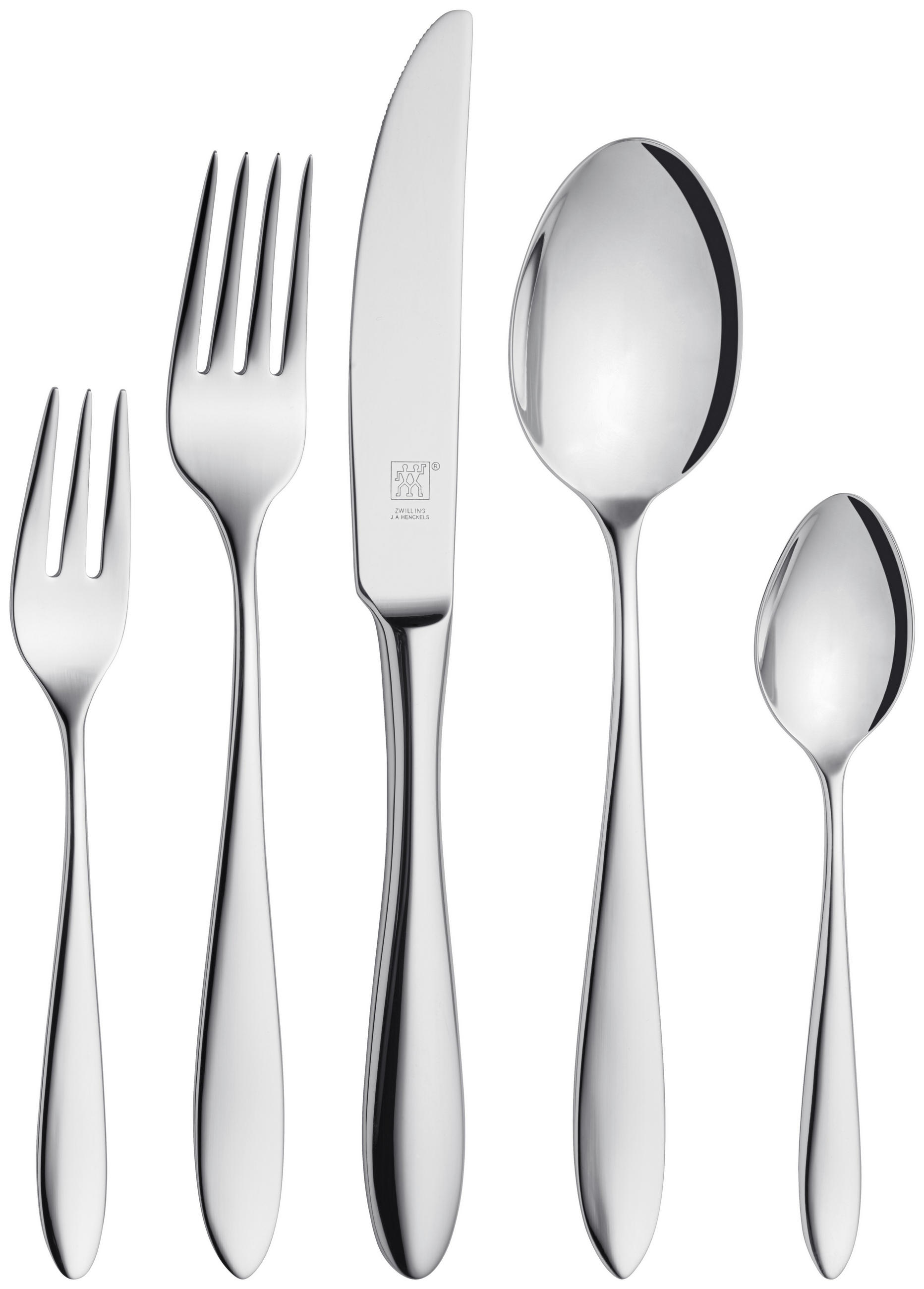 BESTECKSET Beverly 42-teilig Edelstahl  - Silberfarben, Basics, Metall - Zwilling