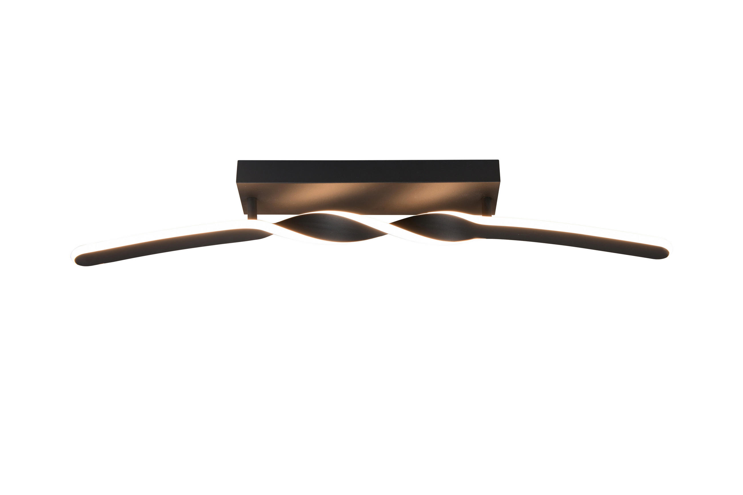 LED-DECKENLEUCHTE 79/12,5/9 cm - Schwarz/Weiß, Design, Kunststoff/Metall (79/12,5/9cm)