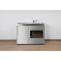 MINIKÜCHE  120/89/60 cm  in Edelstahlfarben  - Edelstahlfarben, Basics, Metall (120/89/60cm)