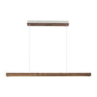 LED-HÄNGELEUCHTE Ilgas 4.5/3/5 cm  - Dunkelbraun, Natur, Holz (4.5/3/5cm) - Nordlux