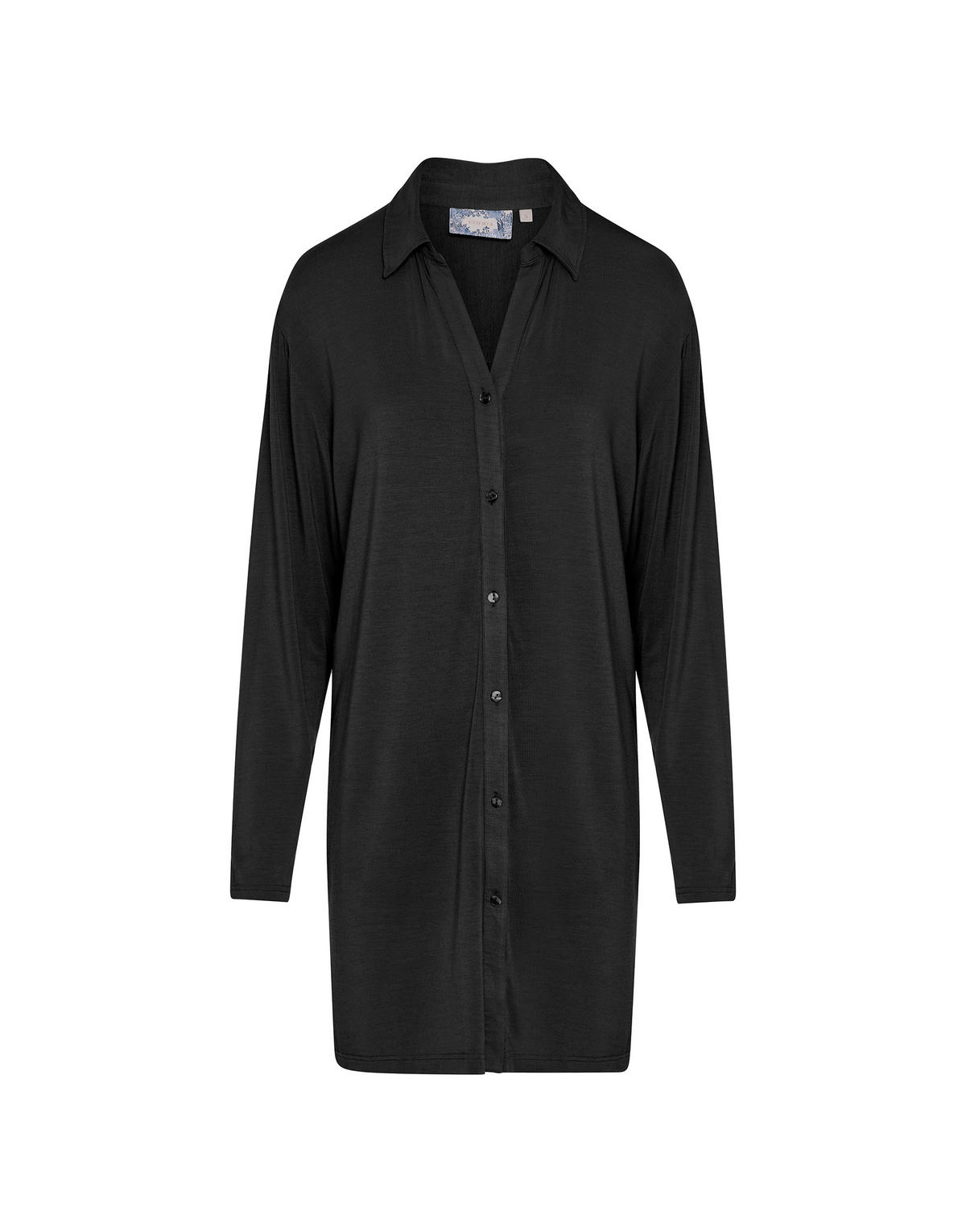 NOČNÁ KOŠEĽA velikost: S - čierna, Basics, textil (Snull) - Essenza