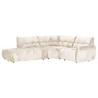 ECKSOFA Beige Flachgewebe  - Beige/Schwarz, MODERN, Kunststoff/Textil (275/235cm) - Landscape