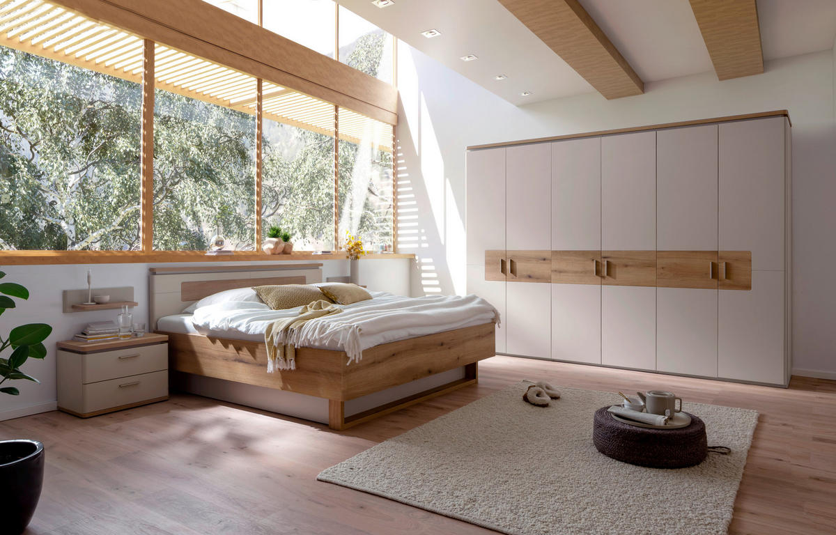 DREHTÜRENSCHRANK 298/219/59 cm,  in Eichefarben, Kaschmir, 6-türig  - Kaschmir/Eichefarben, Design, Holzwerkstoff/Metall (298/219/59cm) - Venda