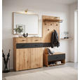 GARDEROBE 4-teilig  in 165/198/38 cm  - Anthrazit/Eiche Artisan, KONVENTIONELL, Holzwerkstoff (165/198/38cm) - Carryhome