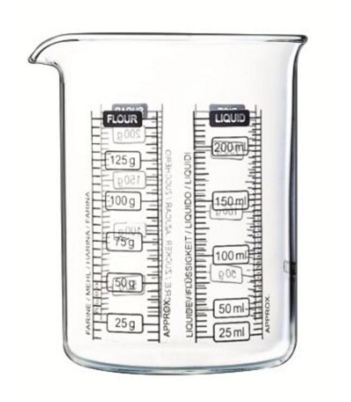 MÅTTBÄGARE - transparent, Basics, glas (250ml) - Pyrex