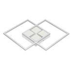 LED-DECKENLEUCHTE 42/42/4,5 cm   - Weiß, Basics, Kunststoff/Metall (42/42/4,5cm) - Boxxx