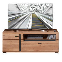 KOMODA POD TELEVIZI, 150/55/42 cm - černá/barvy jasanu, Basics, kov/kompozitní dřevo (150/55/42cm) - Cantus