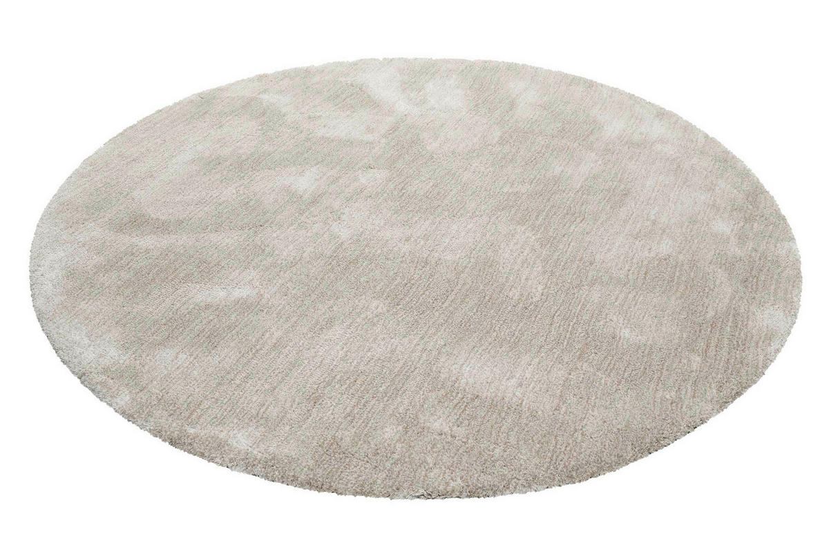 HOCHFLORTEPPICH 120 cm #relaxx Sandfarben rund  - Sandfarben, KONVENTIONELL, Textil (120cm) - Esprit