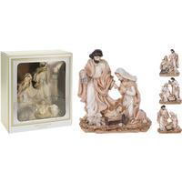 KARÁCSONYI FIGURA - színes, Basics, kő (17/9/20cm)