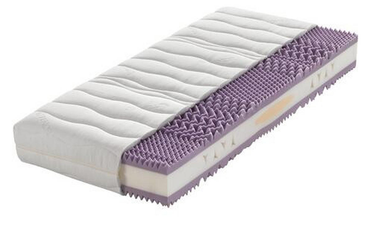 MATRATZENSET 180/200 cm  - Anthrazit/Rot, Basics, Holz (180/200cm) - Sleeptex
