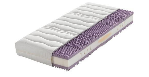 MATRATZENSET 160/200 cm - Anthrazit/Rot, Basics, Holz (160/200cm) - Sleeptex