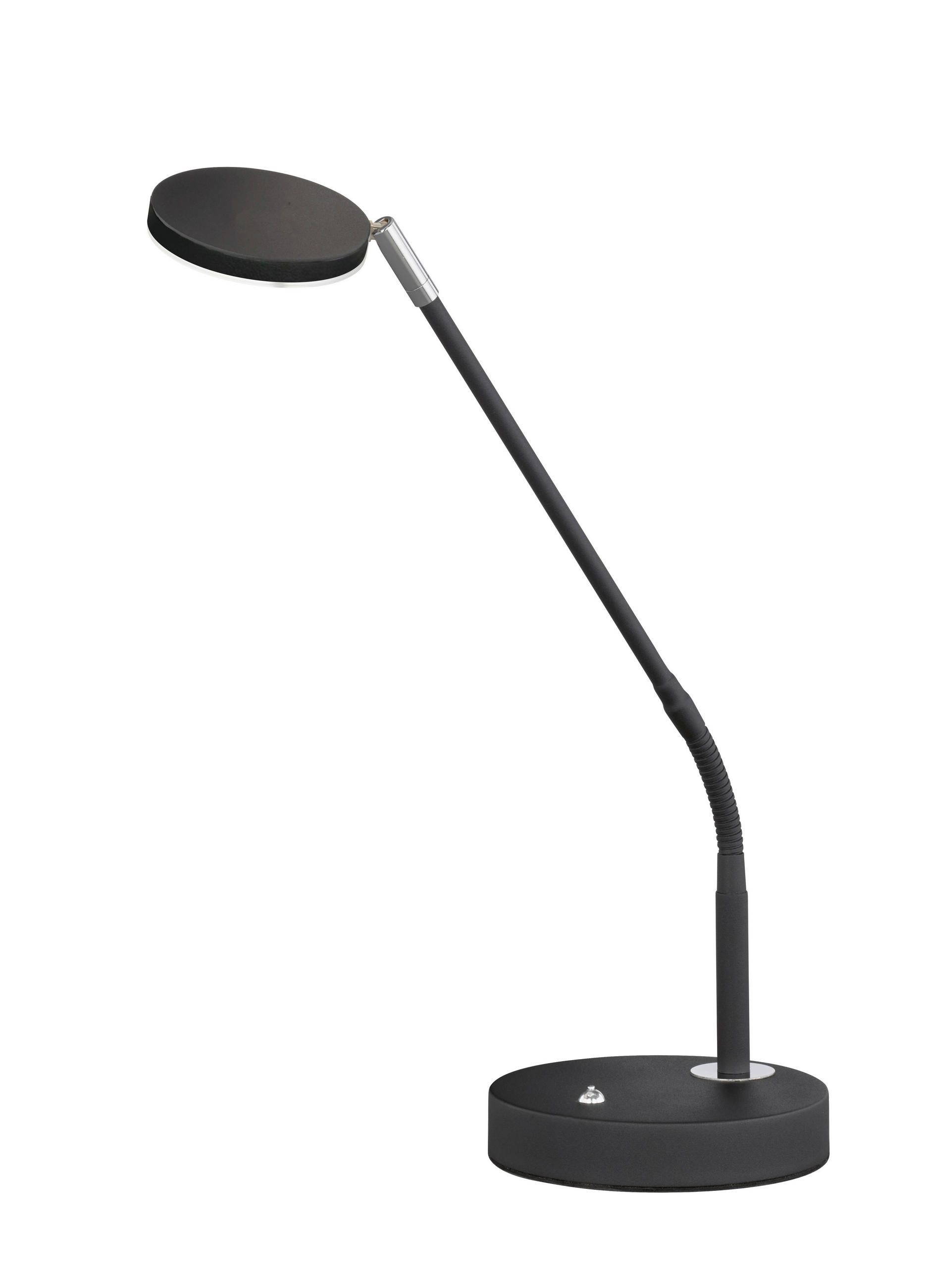 XXXLutz Led-Tischleuchte Luna Schwarz, Chrom, Sand 60 cm