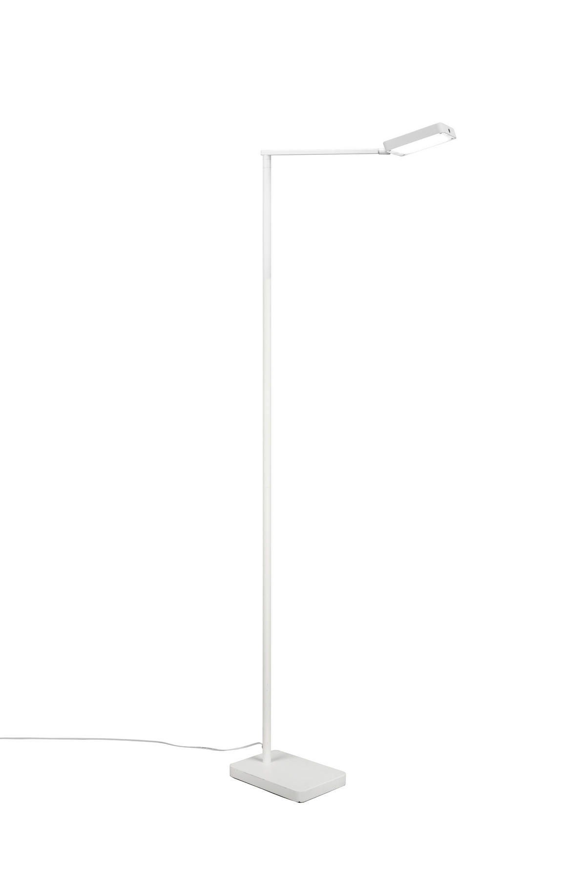 LED-STEHLEUCHTE - Weiss, Design, Metall (48/130,5cm) - Trio Leuchten