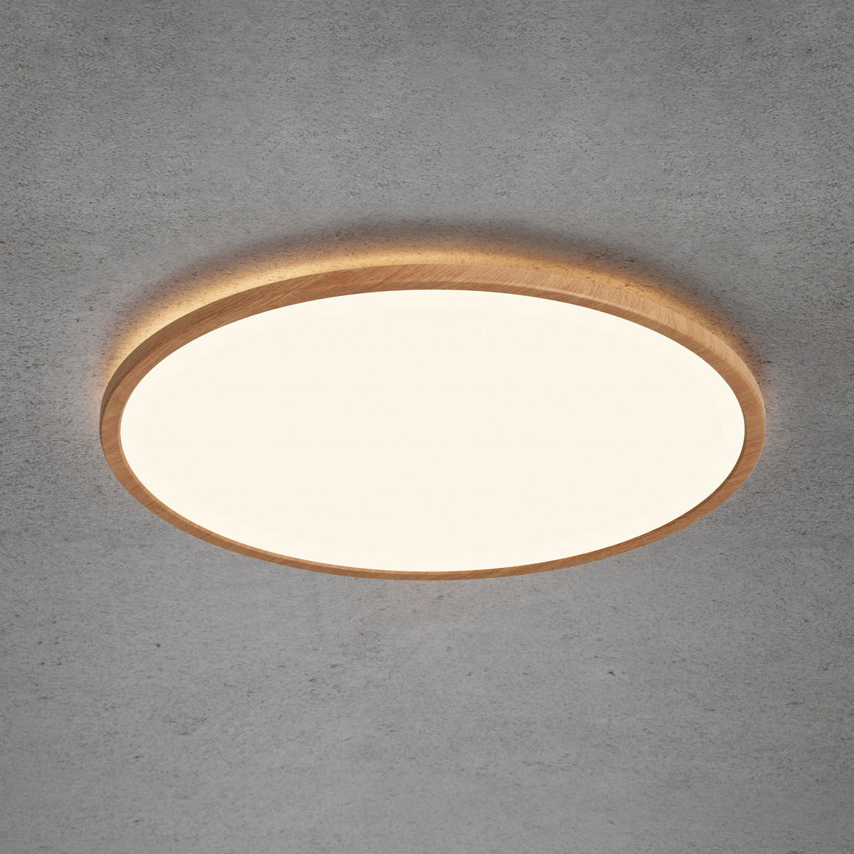 LED-DECKENLEUCHTE Oja 42,4/2,3 cm   - Buchefarben, Design, Kunststoff (42,4/2,3cm) - Nordlux